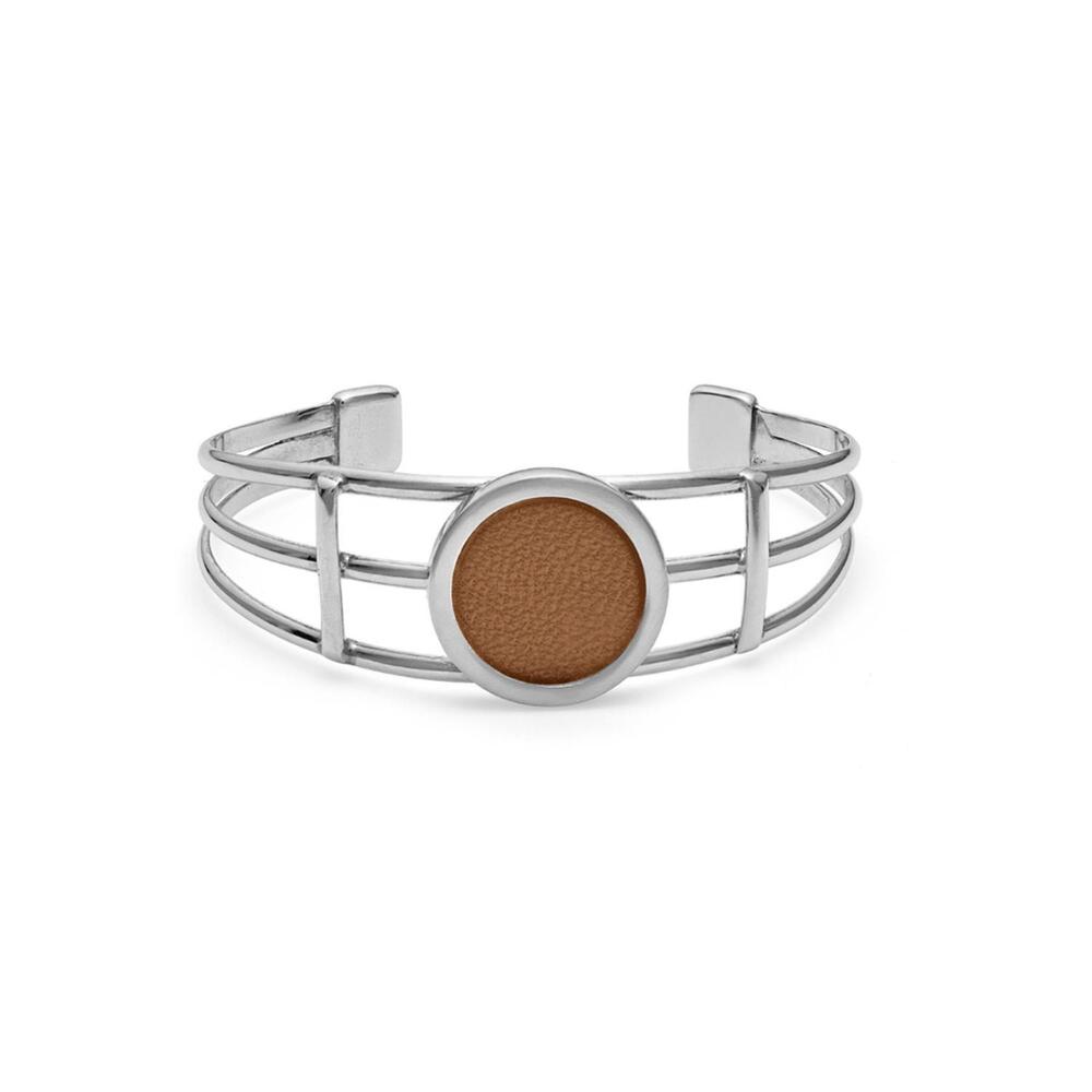 NEW MISSION ATELIER men's fusion cuff in brown leather